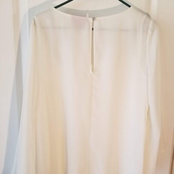 JENNIFER LOPEZ‎ feather epaulets bell sleeve blouse - Picture 7 of 11